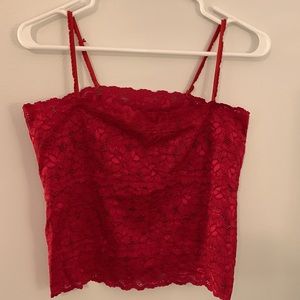 Red Lace Camisole